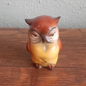 Vintage Goebel West Germany Miniature Porcelain Sleepy Wise Hoot Owl Figurine